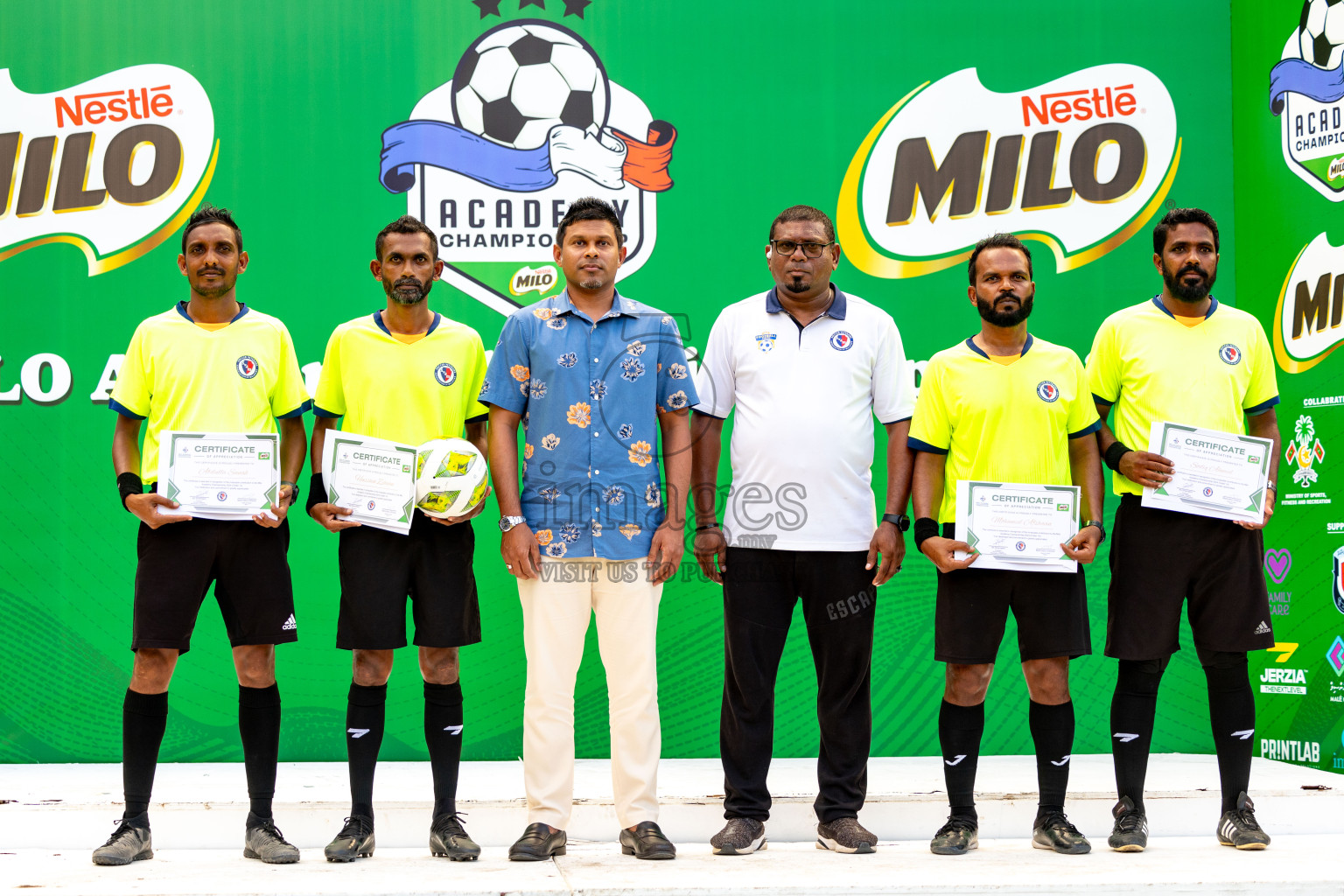 Day 4 of MILO Academy Championship 2024 (U-14) was held in Henveyru Stadium, Male', Maldives on Sunday, 3rd November 2024. Photos: Ismail Thoriq / Images.mv