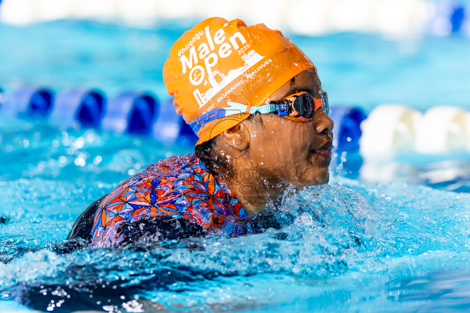 Day 5 of 1st National Short Course Swimming Competition held in Hulhumale', Maldives on Wednesday, 18th June 2025. Photos: Nausham Waheed / images.mv