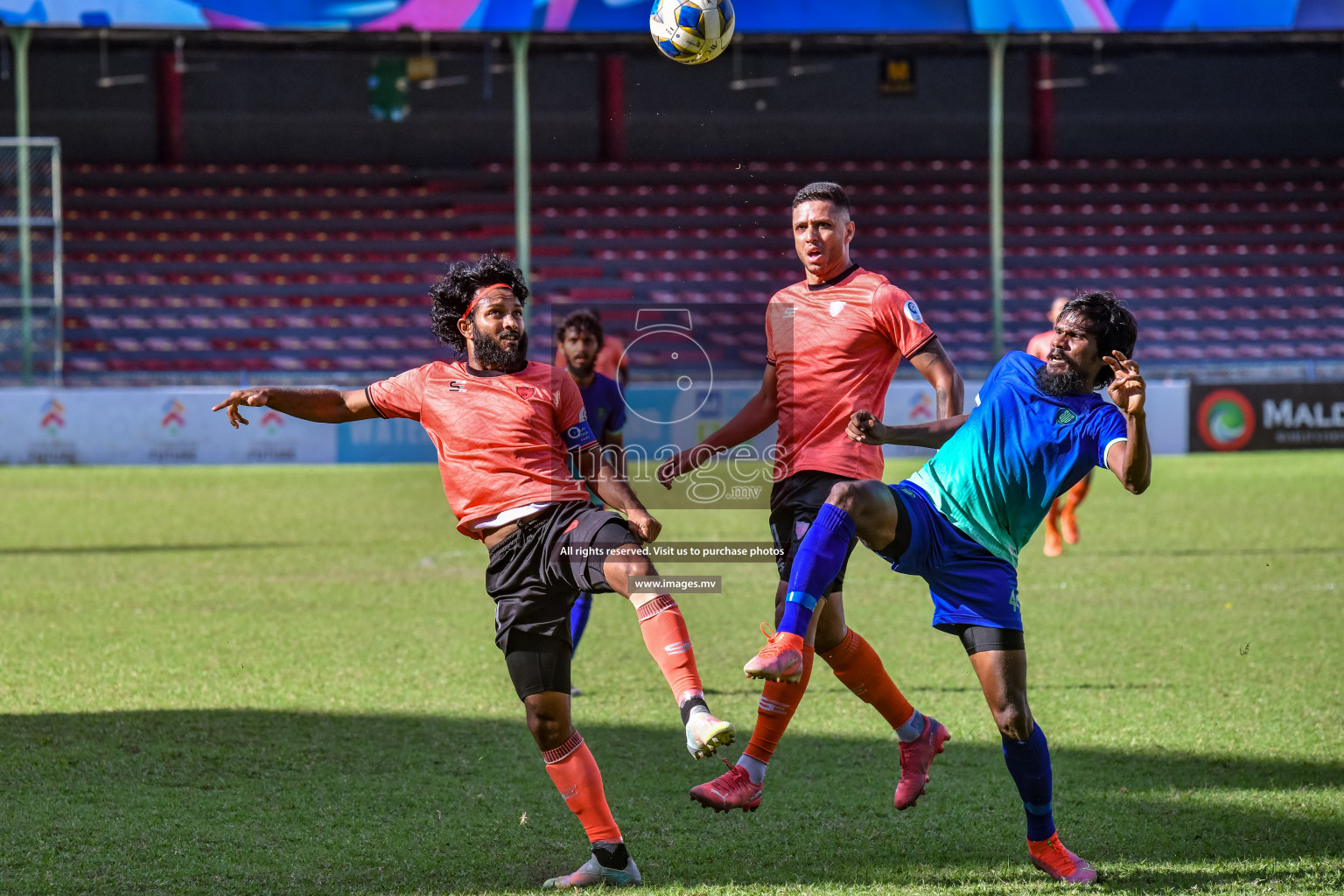 Club Eagles vs Super United sports in the FA Cup 2022 on 15th Aug 2022, held in National Football Stadium, Male', Maldives Photos: Nausham Waheed / Images.mv