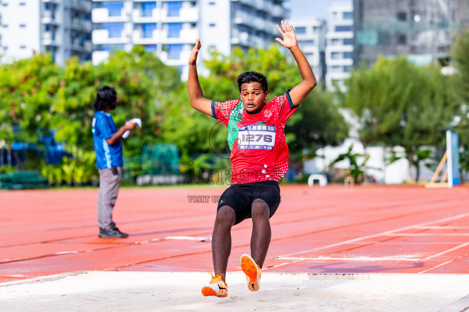 Day 3 of MWSC Interschool Athletics Championships 2024 held in Hulhumale Running Track, Hulhumale, Maldives on Monday, 11th November 2024. Photos by:  Nausham Waheed / Images.mv