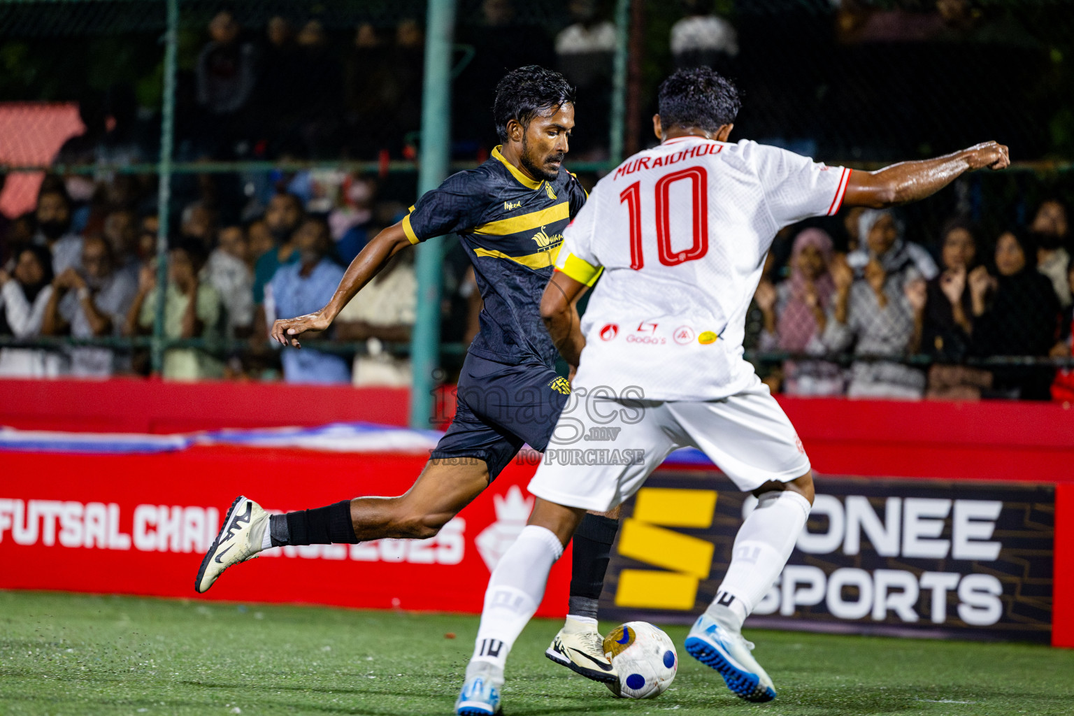 HA Utheemu vs HA Muraidhoo in Day 13 of Golden Futsal Challenge 2025 was held on Friday, 17th January 2025, in Hulhumale', Maldives. Photos: Nausham Waheed / images.mv