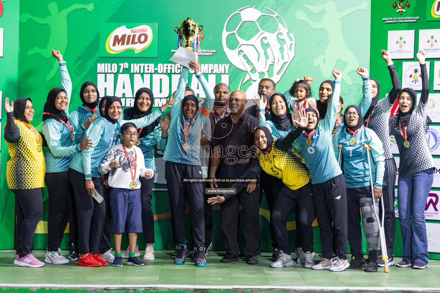 2nd Division Final of 7th Inter-Office/Company Handball Tournament 2023, held in Handball ground, Male', Maldives on Monday, 25th October 2023 Photos: Nausham Waheed/ Images.mv
