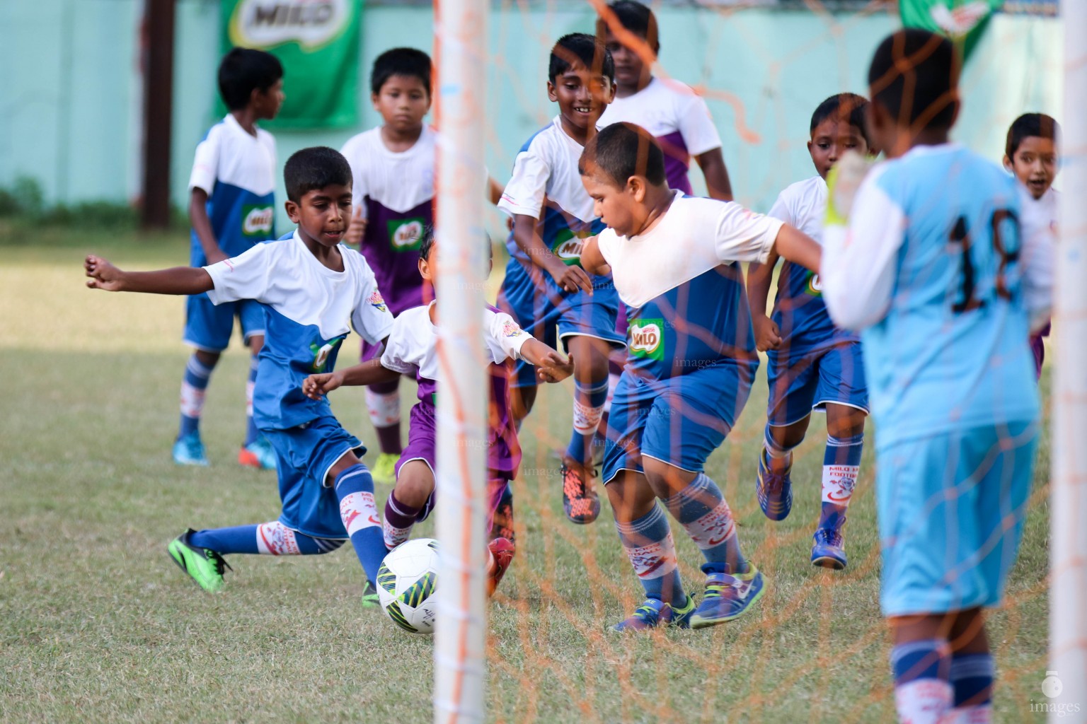 Day 1 of Milo Kids Football Festival in Male', Maldives, Thursday, April. 07, 2016.(Images.mv Photo/ Hussain Sinan).