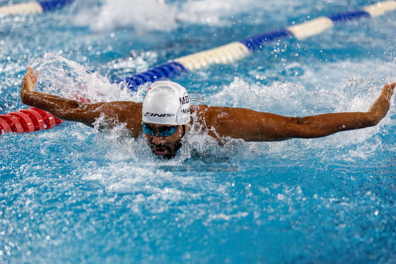 Day 2 of National Swimming Competition 2024 held in Hulhumale', Maldives on Saturday, 14th December 2024. Photos: Hassan Simah / images.mv