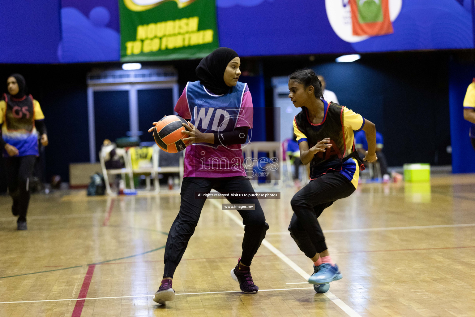 Sports Club Shinning Star vs Kulhudhuffushi in the Milo National Netball Tournament 2022 on 19 July 2022, held in Social Center, Male', Maldives. Photographer: Shuu / Images.mv