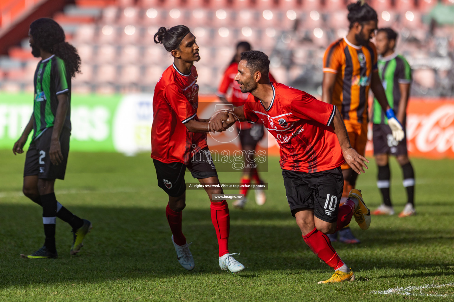 Biss Buru Sports vs JJ Sports Club  in 2nd Division 2022 on 14th July 2022, held in National Football Stadium, Male', Maldives Photos: Hassan Simah / Images.mv