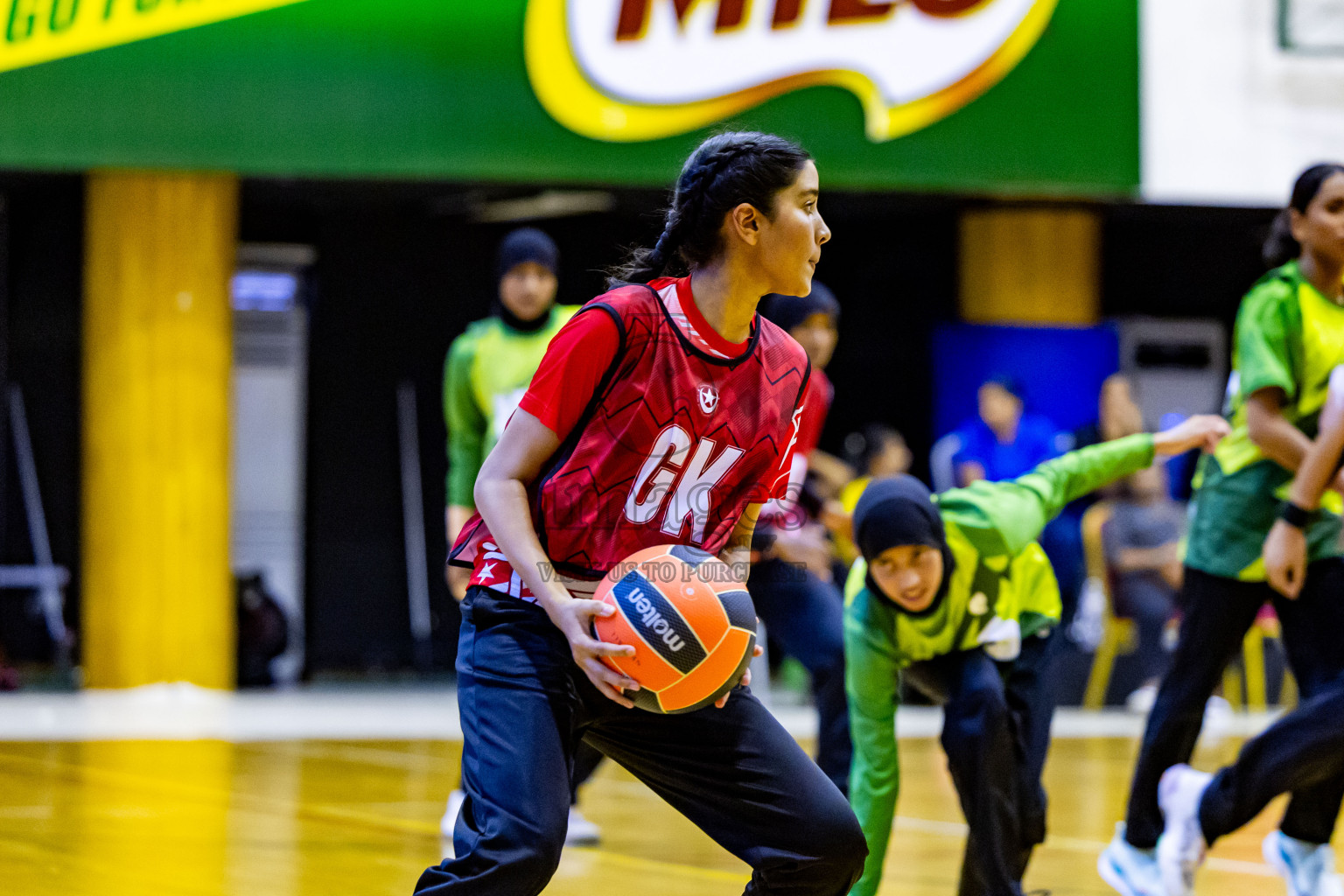 Day 14 of 25th Inter-School Netball Tournament was held in Social Center at Male', Maldives on Sunday, 25th August 2024. Photos: Nausham Waheed / images.mv