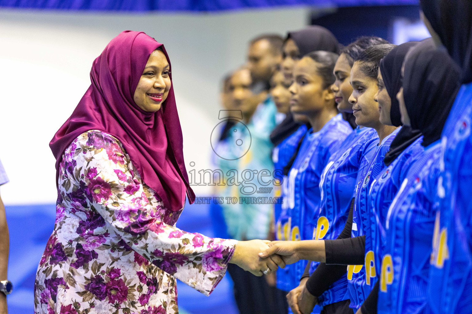 Final of Women's Division of Volleyball Association Cup 2023 held in Male', Maldives on Tuesday, 9th January 2024 at Social Center Indoor Hall Photos By: Nausham Waheed /images.mv