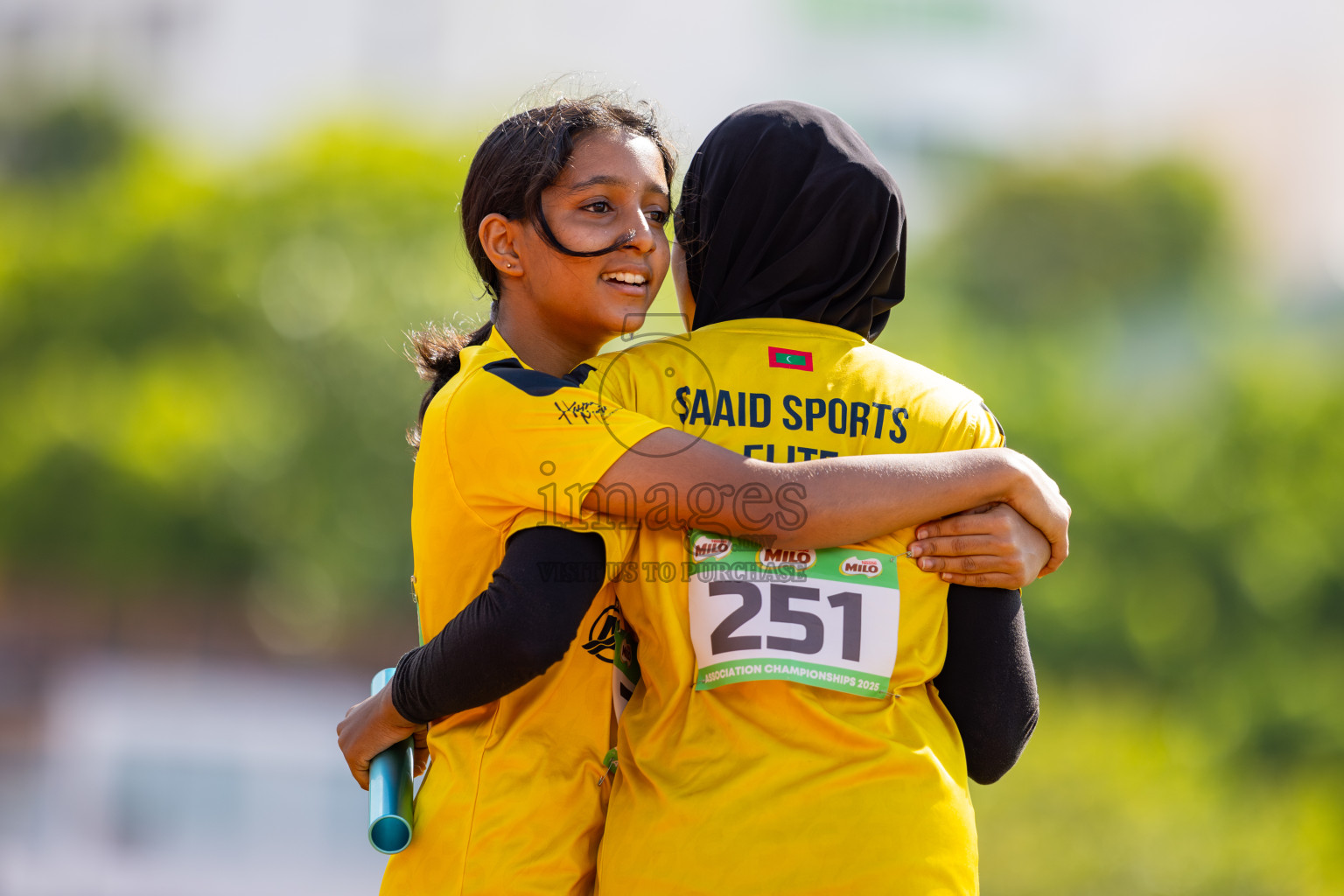 Day 3 of 12th Milo Association Championships was held in Ekuveni Track at Male', Maldives on Saturday, 26th April 2025. Photos: Ismail Thoriq / images.mv
