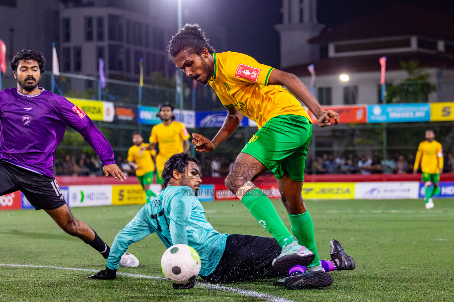 GDh Vaadhoo vs GA Kanduhulhudhoo on Day 33 of Golden Futsal Challenge 2024, held on Sunday, 18th February 2024, in Hulhumale', Maldives Photos: Mohamed Mahfooz Moosa / images.mv