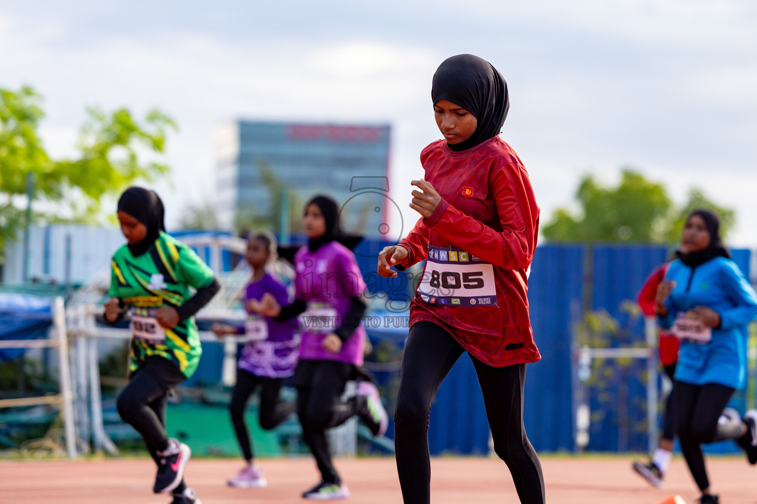 Day 2 of MWSC Interschool Athletics Championships 2024 held in Hulhumale Running Track, Hulhumale, Maldives on Sunday, 10th November 2024. 
Photos by: Hassan Simah / Images.mv