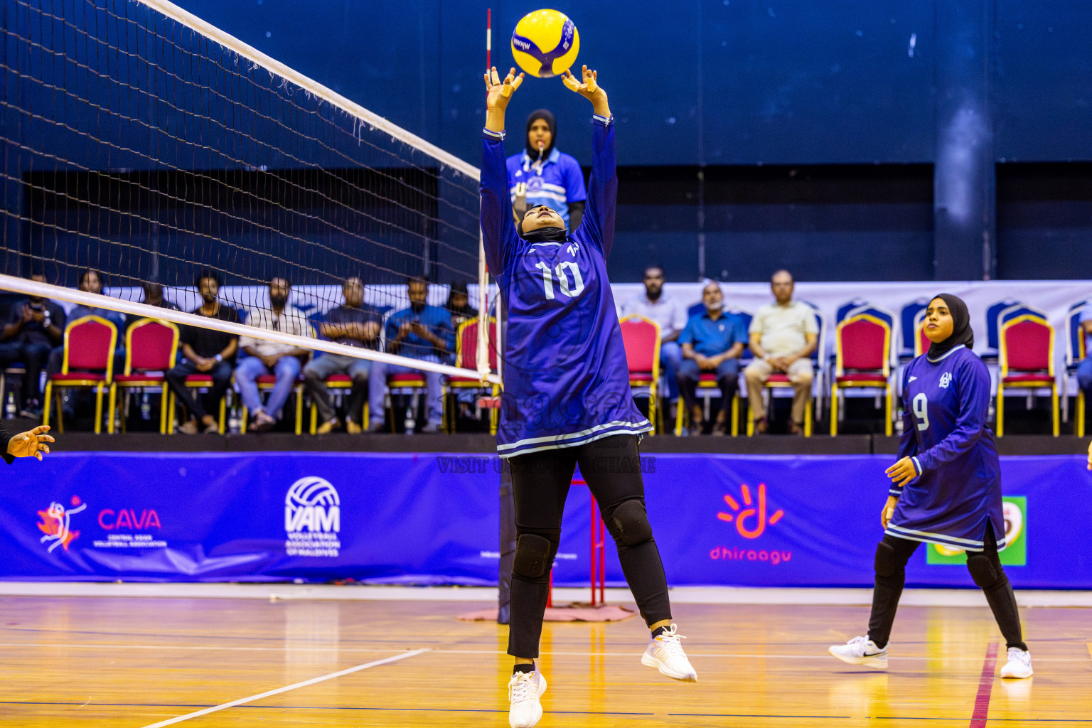 Finals of Interschool Volleyball Tournament 2024 was held in Social Center at Male', Maldives on Friday, 6th December 2024. Photos: Nausham Waheed / images.mv