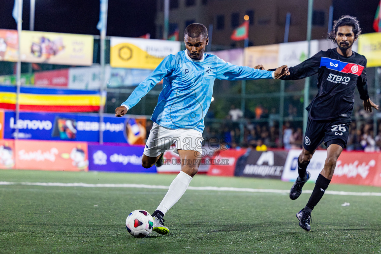 TEAM MACL vs STELCO RC in Quarter Finals of Club Maldives Cup 2024 held in Rehendi Futsal Ground, Hulhumale', Maldives on Wednesday, 9th October 2024. Photos: Nausham Waheed / images.mv