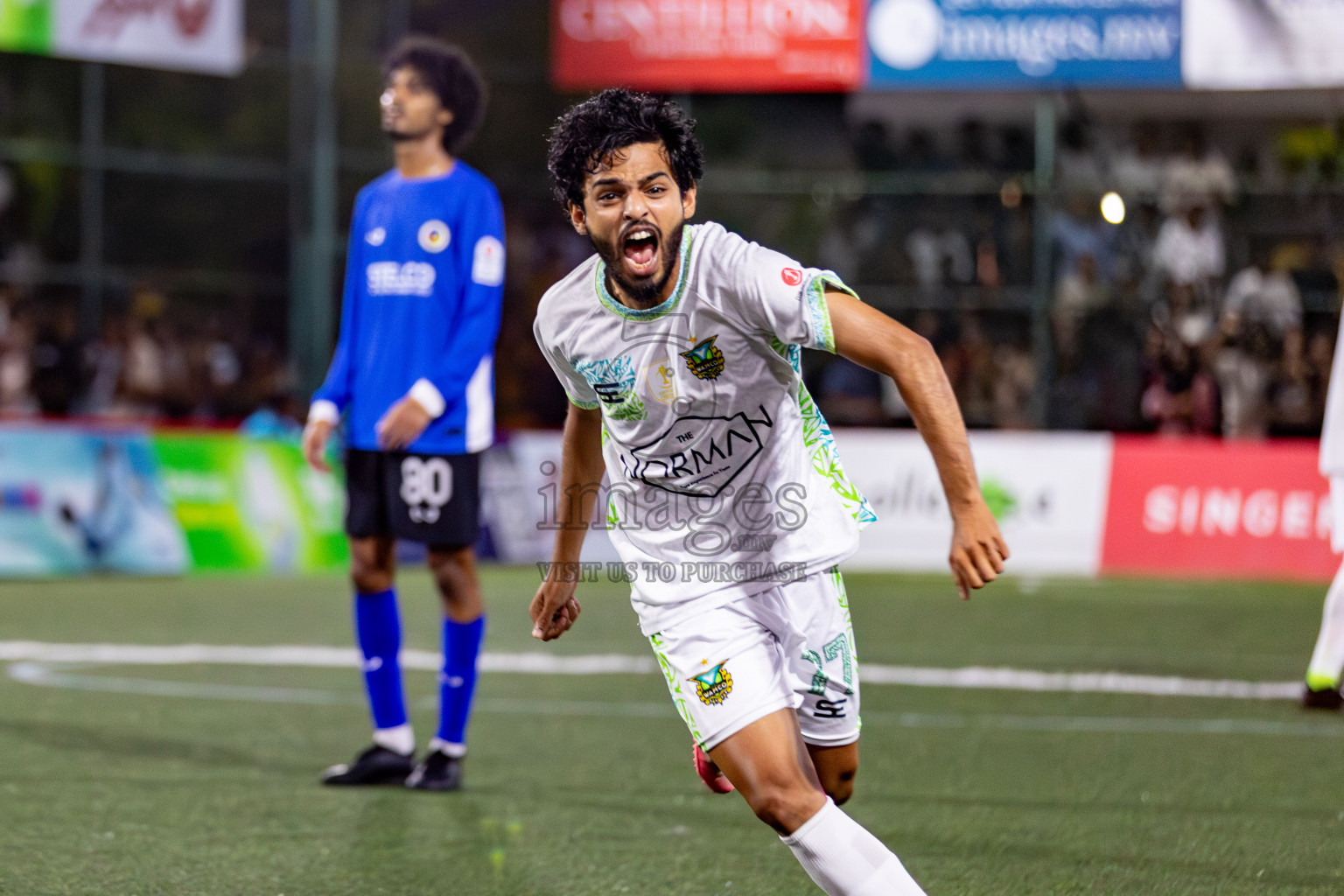 WAMCO vs STELCO RC in the Semi Finals of Club Maldives Cup 2024 held in Rehendi Futsal Ground, Hulhumale', Maldives on Monday, 14th October 2024. Photos: Hassan Simah / images.mv