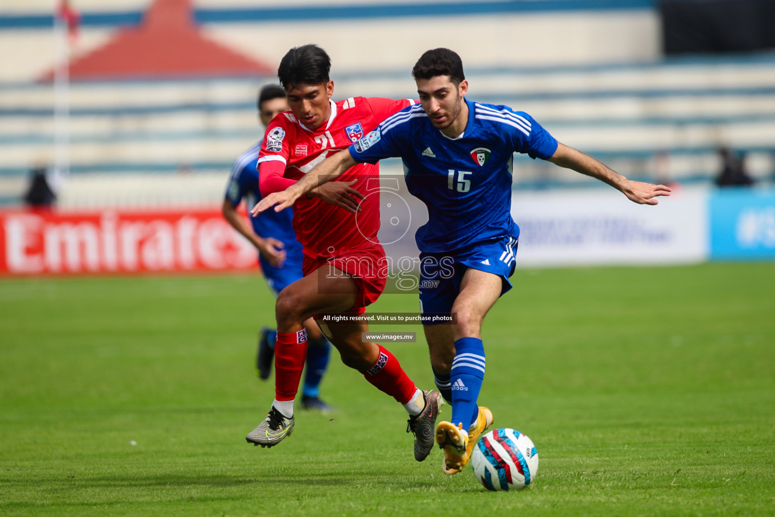 Kuwait vs Nepal in the opening match of SAFF Championship 2023 held in Sree Kanteerava Stadium, Bengaluru, India, on Wednesday, 21st June 2023. Photos: Nausham Waheed / images.mv