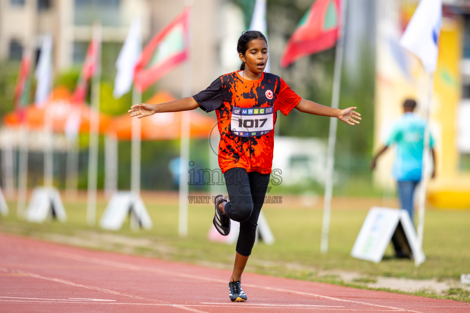 Day 2 of MWSC Interschool Athletics Championships 2024 held in Hulhumale Running Track, Hulhumale, Maldives on Sunday, 10th November 2024. Photos by: Ismail Thoriq / Images.mv