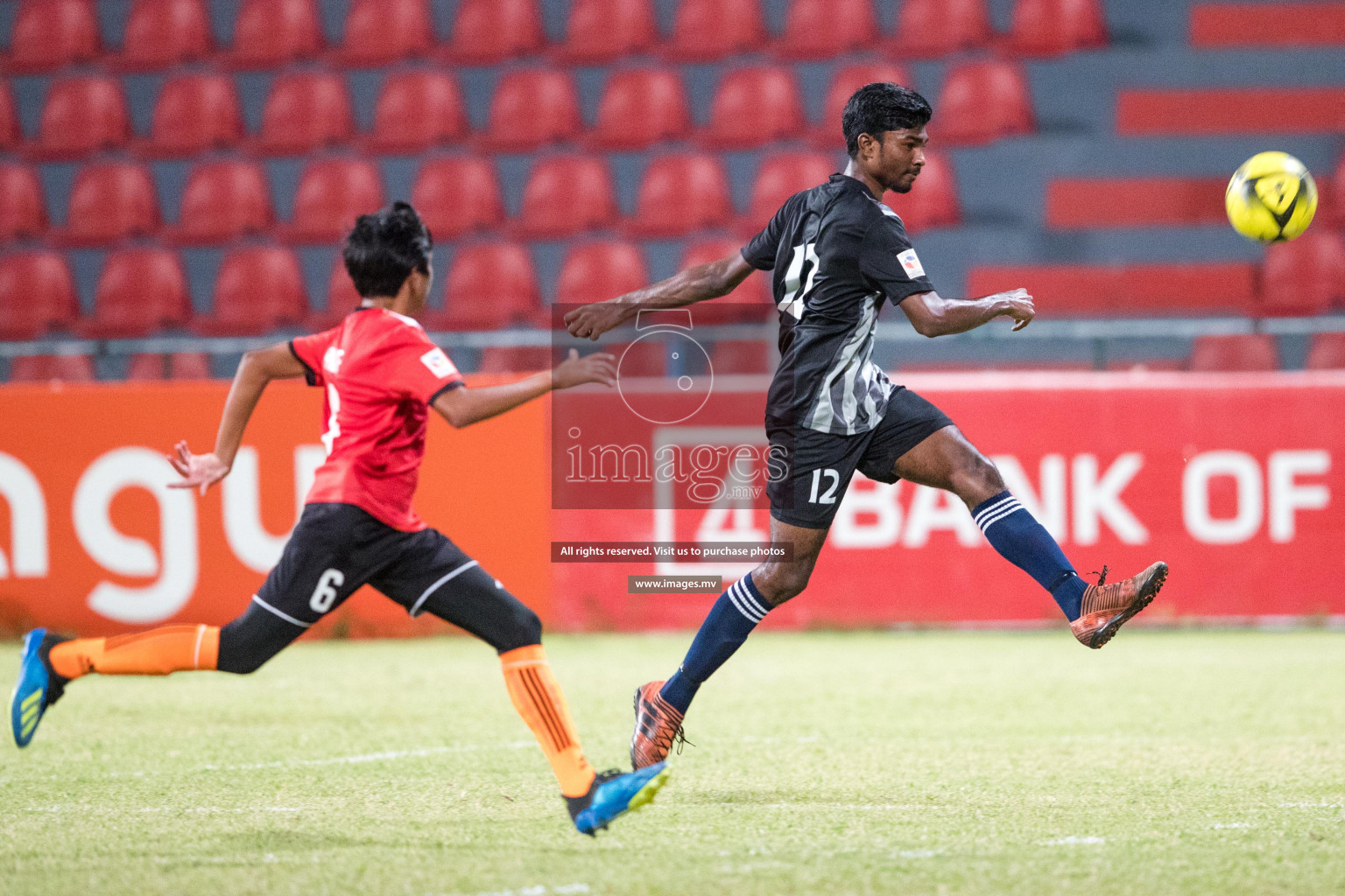 Ahmadhiyya School vs Ghaazee School in MAMEN Inter School Football Tournament 2019 (U18) in Male, Maldives on 28th March 2019, Photos: Suadh Abdul Sattar / images.mv
