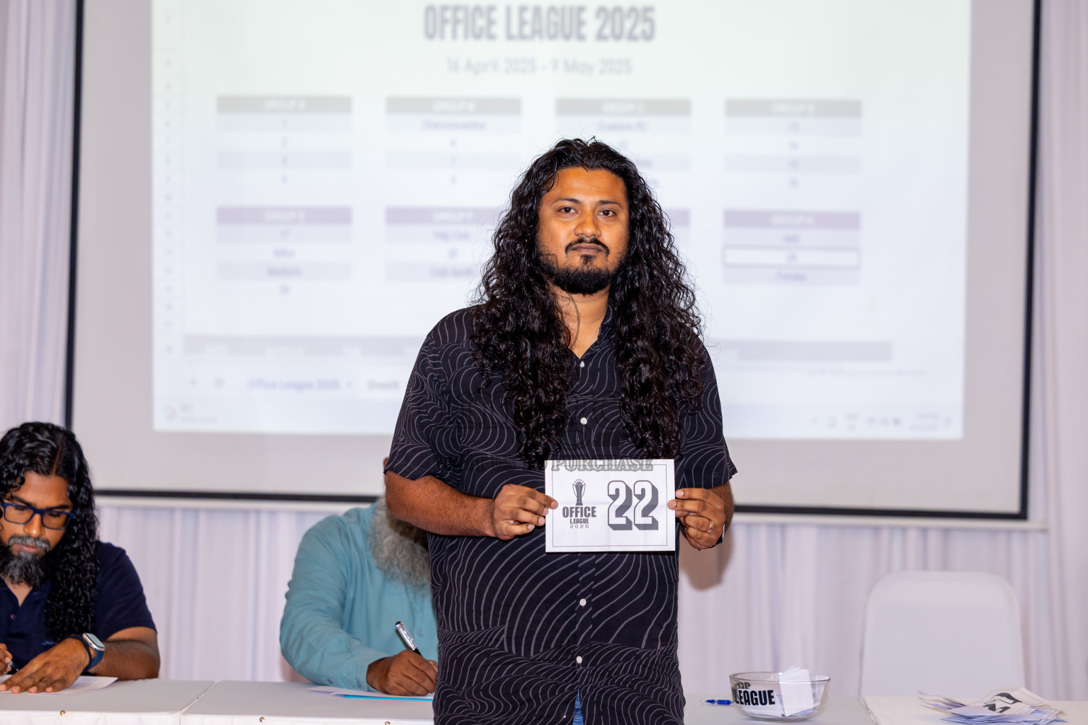Draw Ceremony of Office League 2025 held in Male', Maldives on Saturday, 12th April 2025. Photos: Nausham Waheed / images.mv
