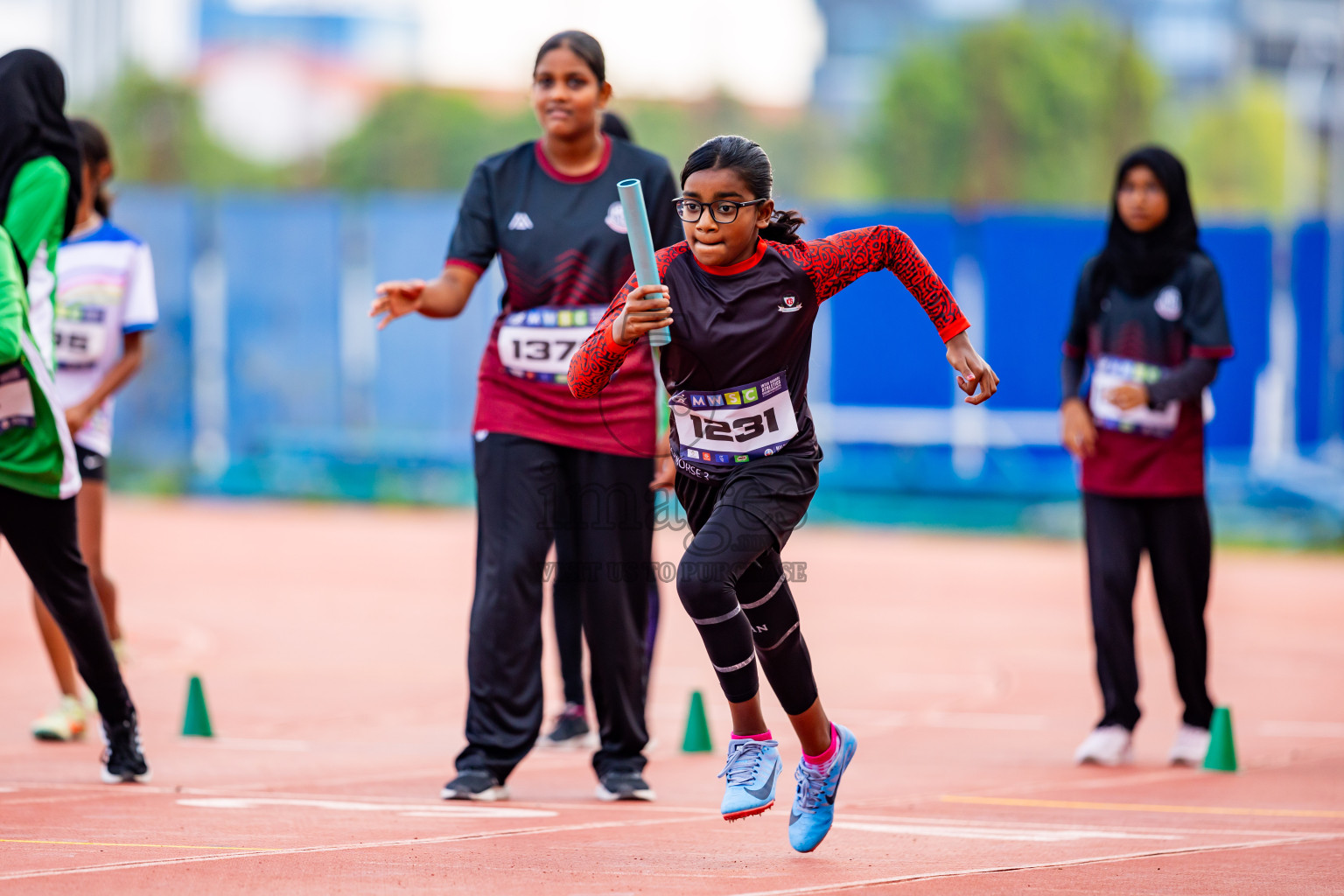 Day 5 of MWSC Interschool Athletics Championships 2024 held in Hulhumale Running Track, Hulhumale, Maldives on Wednesday, 13th November 2024. Photos by: Nausham Waheed / Images.mv