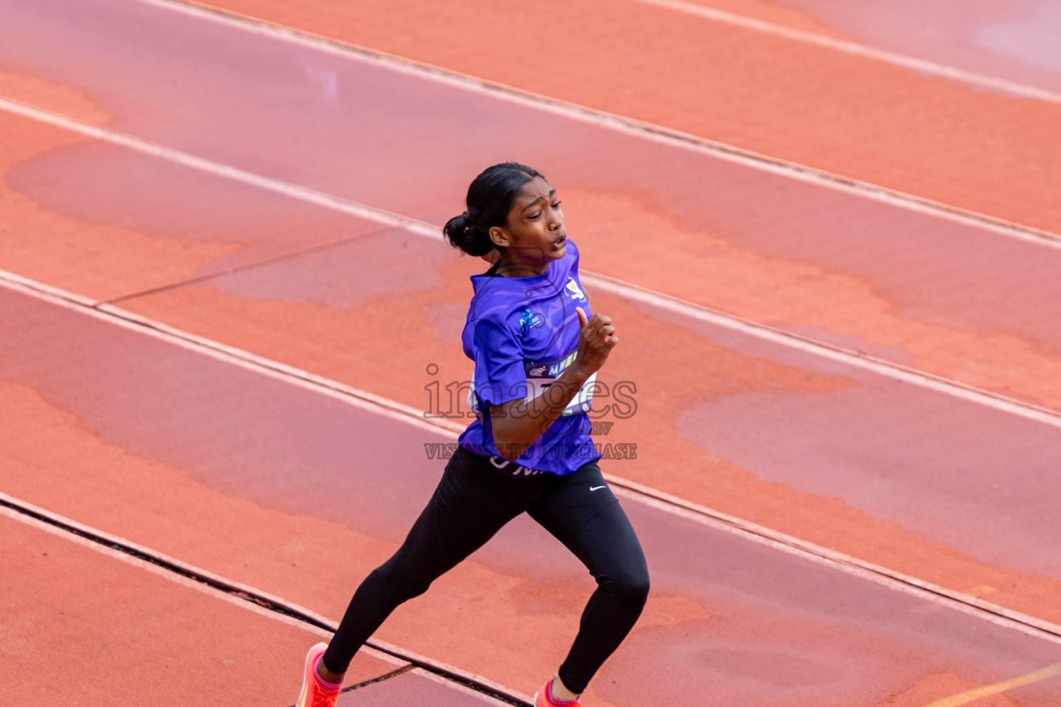 Day 1 of MWSC Interschool Athletics Championships 2024 held in Hulhumale Running Track, Hulhumale, Maldives on Saturday, 9th November 2024. 
Photos by: Ismail Thoriq, Hassan Simah / Images.mv