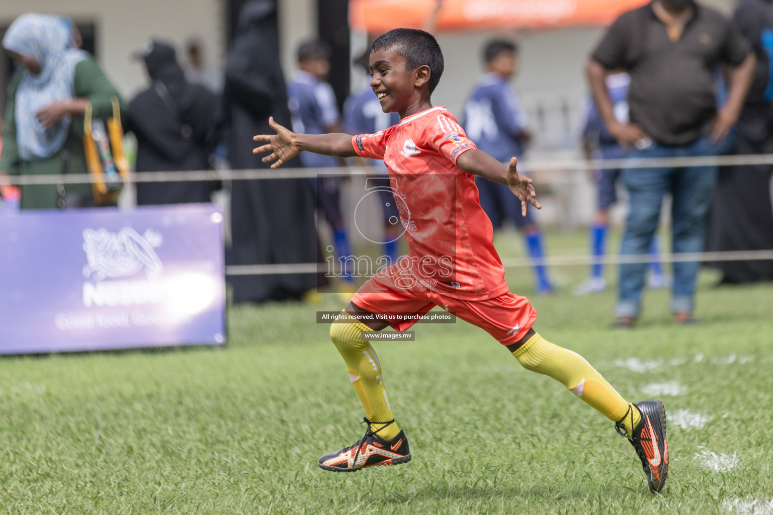 Day 1 of Nestle kids football fiesta, held in Henveyru Football Stadium, Male', Maldives on Wednesday, 11th October 2023 Photos: Shut Abdul Sattar/ Images.mv