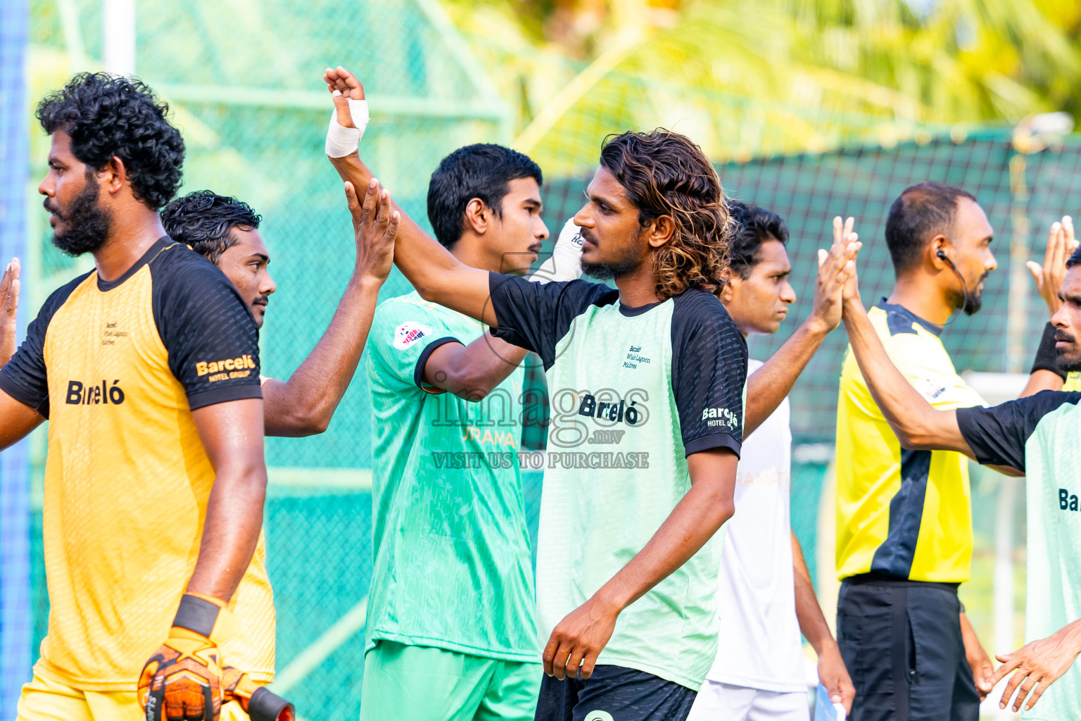 Kuramathi vs Barcelo in Day 6 of Resort League 2025 (Ari Zone) was held on Wednesday, 25th June 2025 in Conrad Maldives Rangali Island, Alif Dhaalu Atoll, Maldives. Photos: Nausham Waheed / images.mv