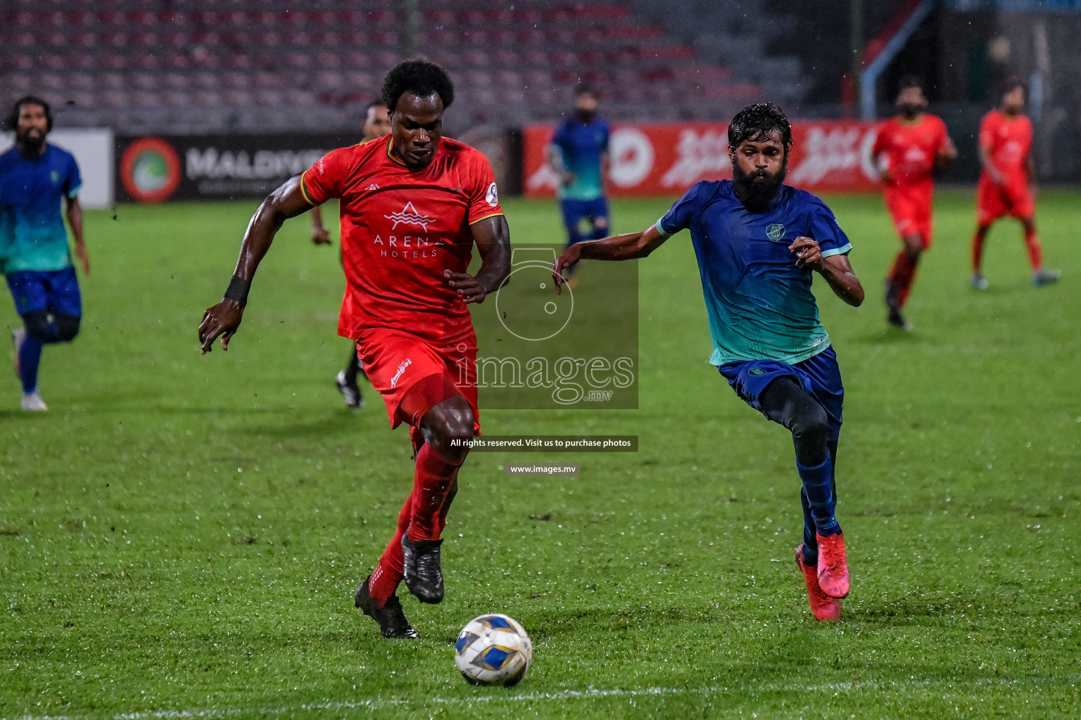 Super United Sports vs Da Grande in Dhivehi Premier League Qualification 22 on 30th Aug 2022, held in National Football Stadium, Male', Maldives Photos: Nausham Waheed / Images.mv