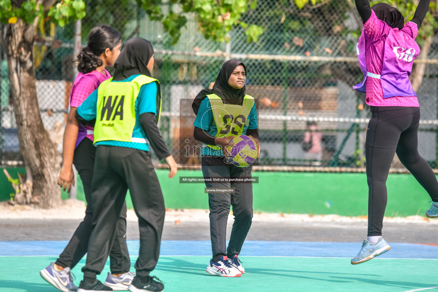 Day 13 of Junior Netball Championship 2022 held in Male', Maldives. Photos by Nausham Waheed