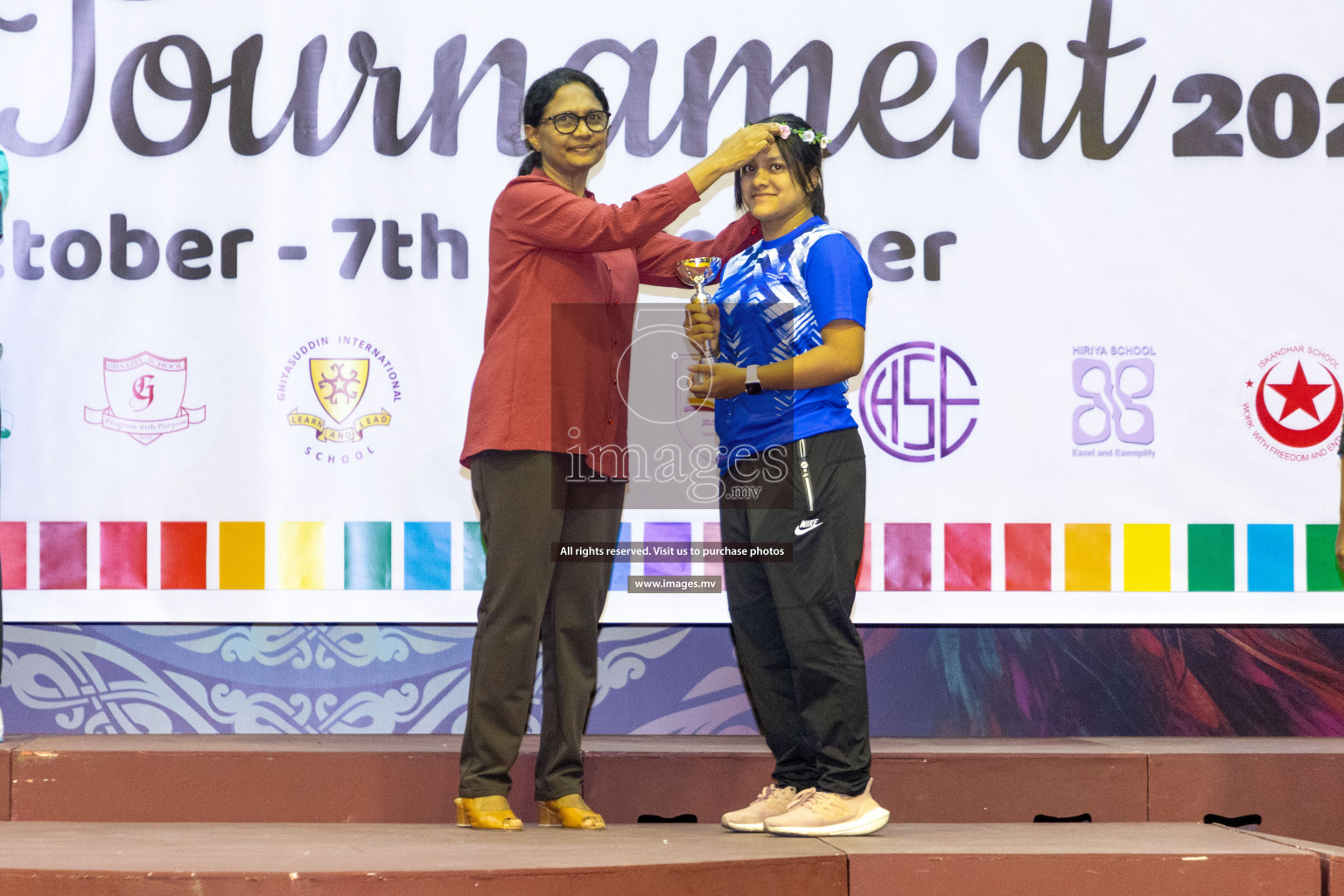 Final of 24th Interschool Netball Tournament 2023 was held in Social Center, Male', Maldives on 7th November 2023. Photos: Nausham Waheed / images.mv