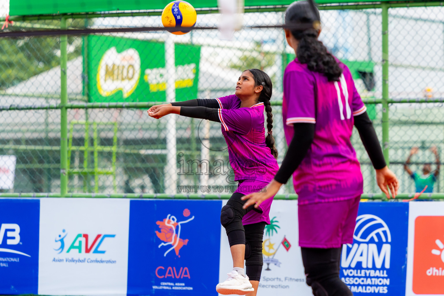 City Sports Club vs Alma Sports Club in Milo National Junior Volleyball Championship 2025 Day 4 was held on Tuesday, 25th November 2025 at Ekuveni Turf Court Male', Maldives. Photos: Nausham Waheed / images.mv