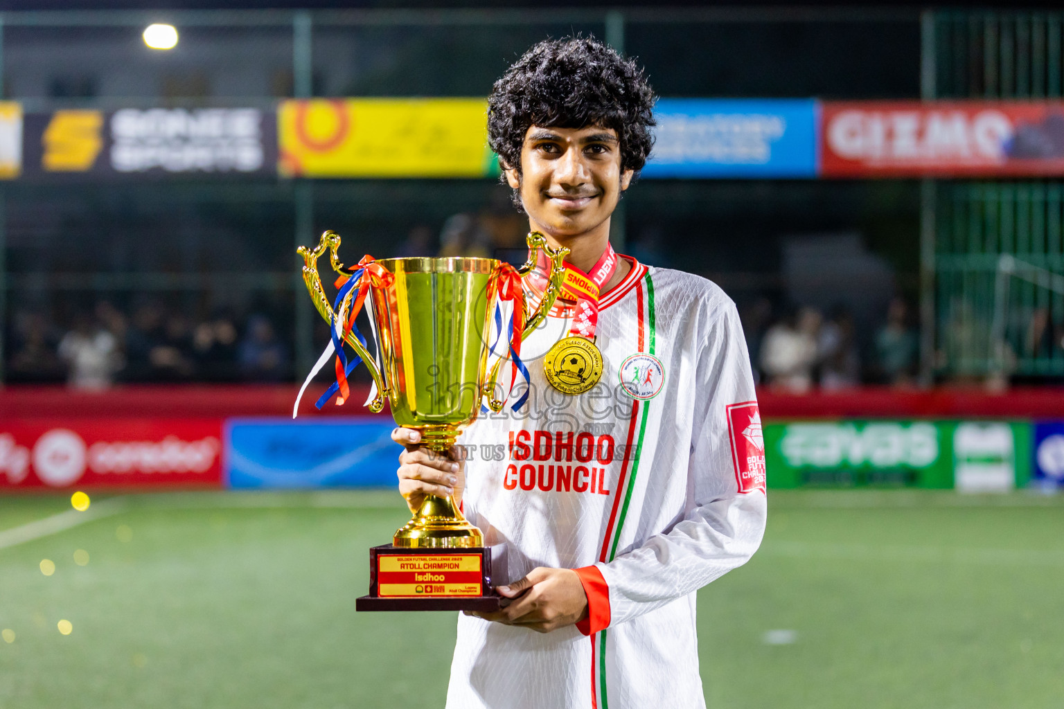 L Gan vs L Isdhoo in Laamu Atoll Finals Day 26 of Golden Futsal Challenge 2025 was held on Thursday , 30th January 2025, in Hulhumale', Maldives. Photos: Nausham Waheed / images.mv
