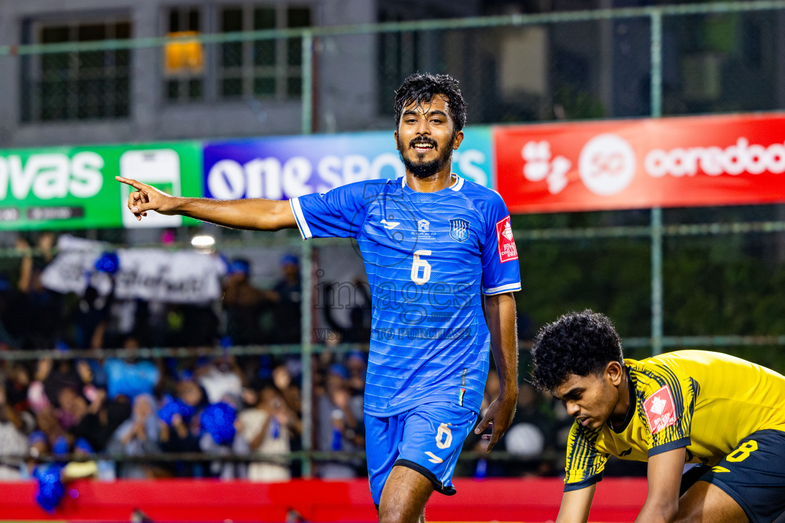 Lh Naifaru vs Lh Kurendhoo in Lhaviyani Atoll Finals Day 26 of Golden Futsal Challenge 2025 was held on Thursday , 30th January 2025, in Hulhumale', Maldives. Photos: Nausham Waheed / images.mv