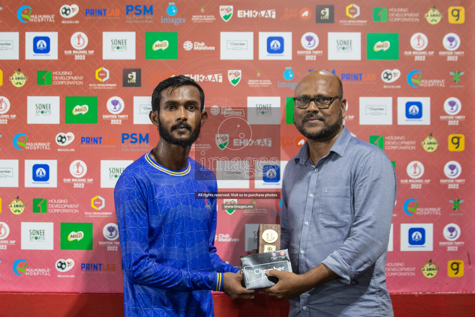 Customs RC vs Club Aasandha in Club Maldives Cup 2022 was held in Hulhumale', Maldives on Saturday, 15th October 2022. Photos: Hassan Simah/ images.mv