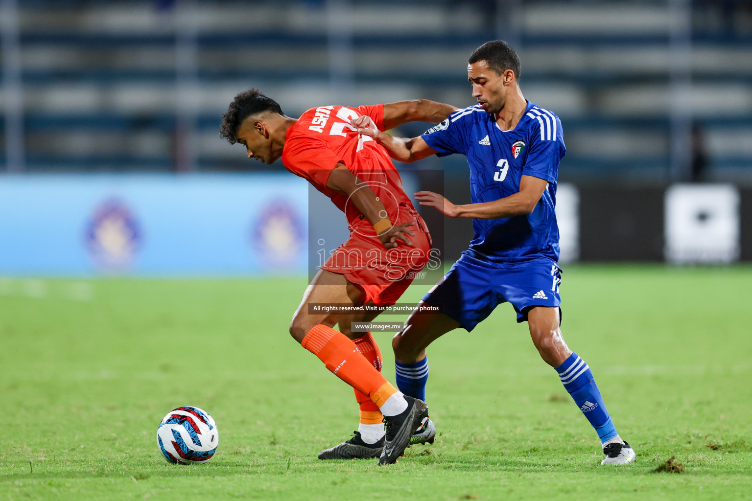 Kuwait vs India in the Final of SAFF Championship 2023 held in Sree Kanteerava Stadium, Bengaluru, India, on Tuesday, 4th July 2023. Photos: Nausham Waheed / images.mv