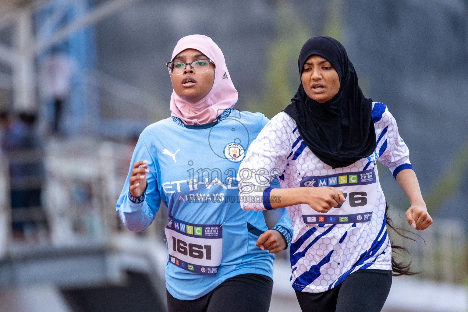 Day 5 of MWSC Interschool Athletics Championships 2024 held in Hulhumale Running Track, Hulhumale, Maldives on Wednesday, 13th November 2024. Photos by: Ismail Thoriq / Images.mv