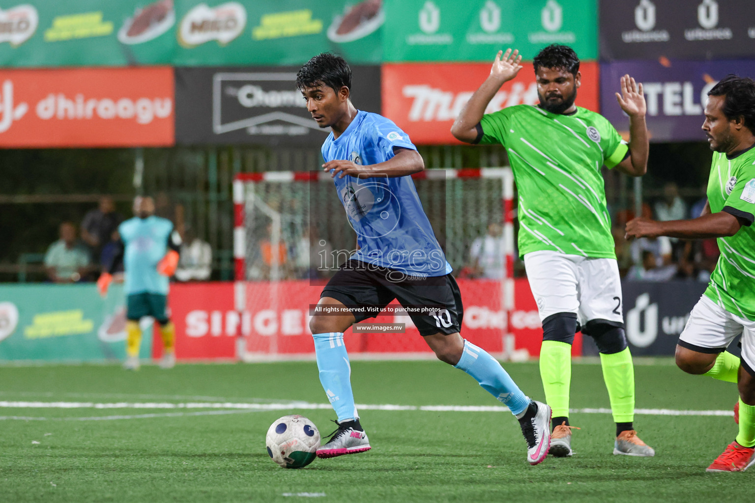 Team DJA vs Thauleemee Gulhun in Club Maldives Cup Classic 2023 held in Hulhumale, Maldives, on Monday, 24th July 2023 Photos: Nausham Waheed/ images.mv