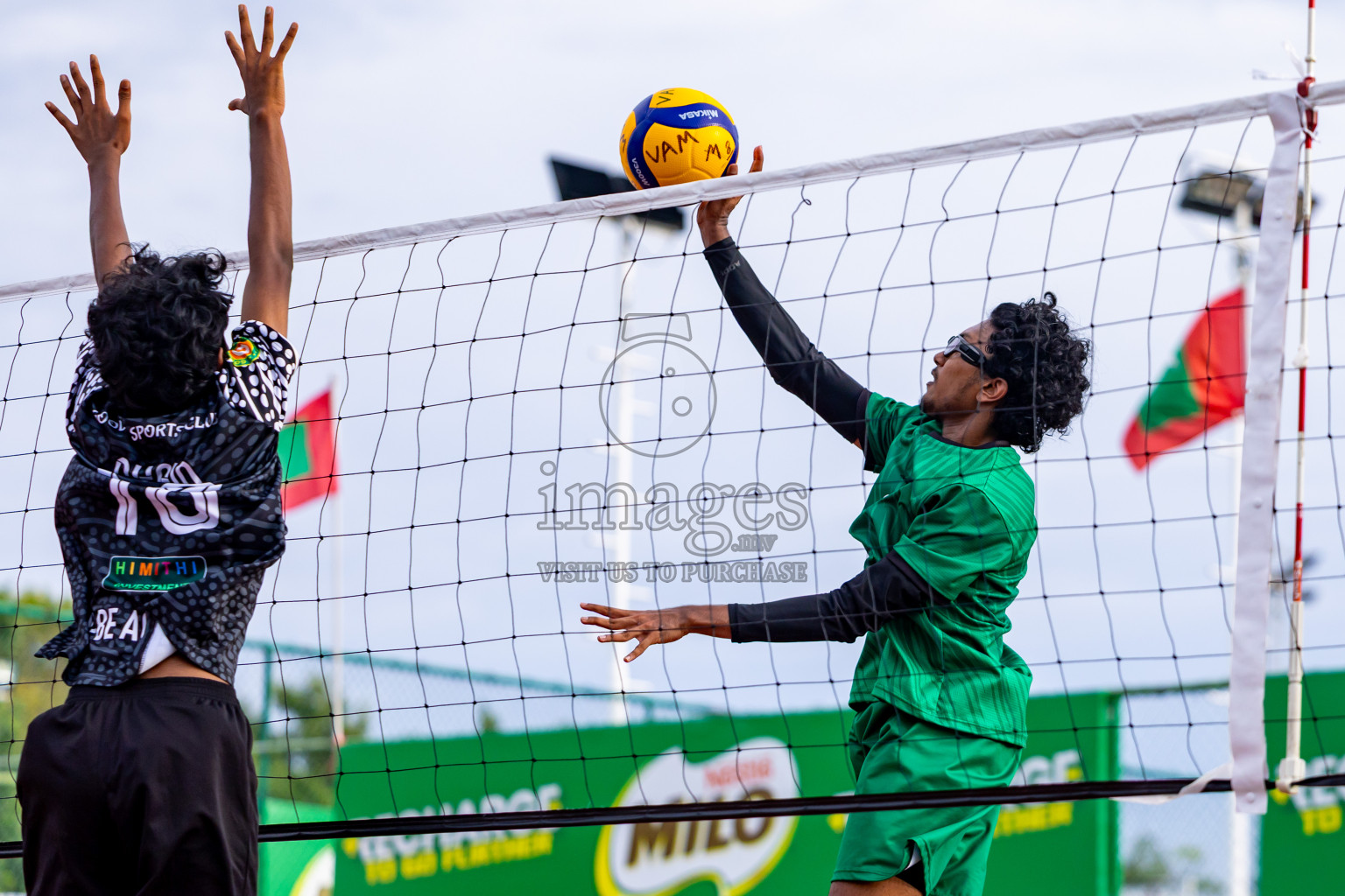 Sports Club Dhirun vs Goodies Sports Club in Milo National Junior Volleyball Championship 2025 Day 3 was held on Monday, 24th November 2025 at Ekuveni Turf Court Male', Maldives. Photos: Nausham Waheed / images.mv