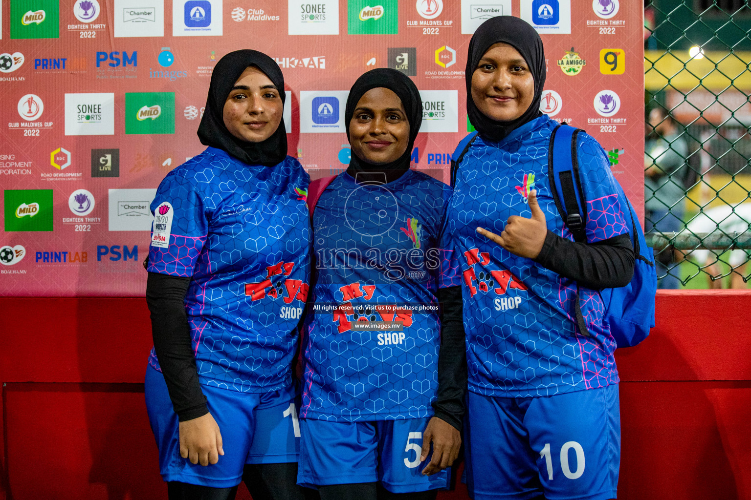 MPL vs Club MYS in Eighteen Thirty Women's Futsal Fiesta 2022 was held in Hulhumale', Maldives on Monday, 21st October 2022. Photos: Hassan Simah / images.mv