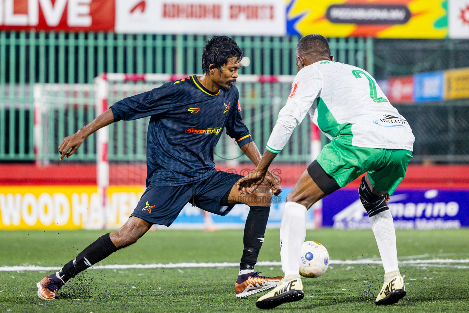 B Thulhaadhoo vs B Fehendhoo in Day 18 of Golden Futsal Challenge 2025 was held on Wednesday, 22nd January 2025, in Hulhumale', Maldives. Photos: Nausham Waheed / images.mv