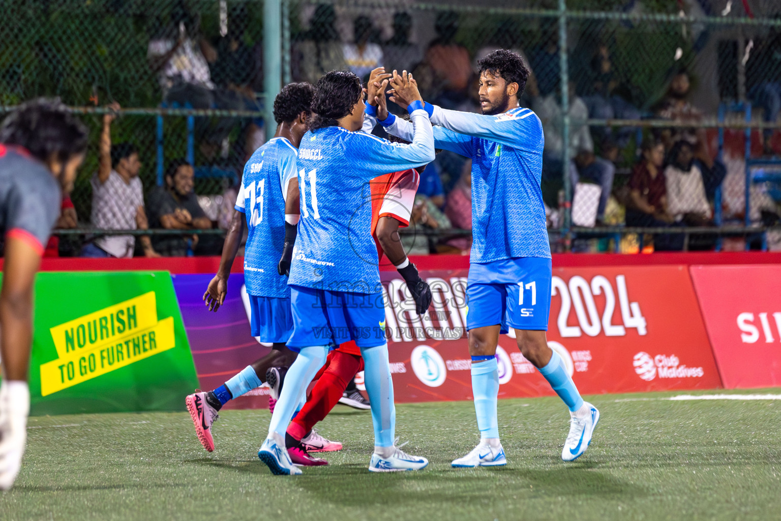 Club Fen vs Club Aasandha in Club Maldives Cup 2024 held in Rehendi Futsal Ground, Hulhumale', Maldives on Friday, 27th September 2024. 
Photos: Hassan Simah / images.mv