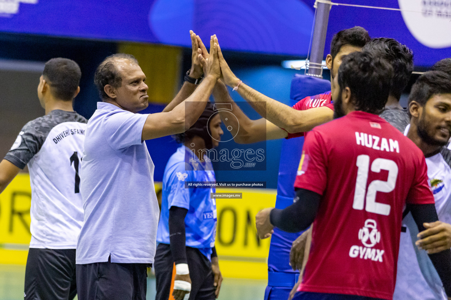 Sports Club City vs Dhivehi Sifainge Club in the Finals of National Volleyball Tournament 2022 on Thursday, 07th July 2022, held in Social Center, Male', Maldives