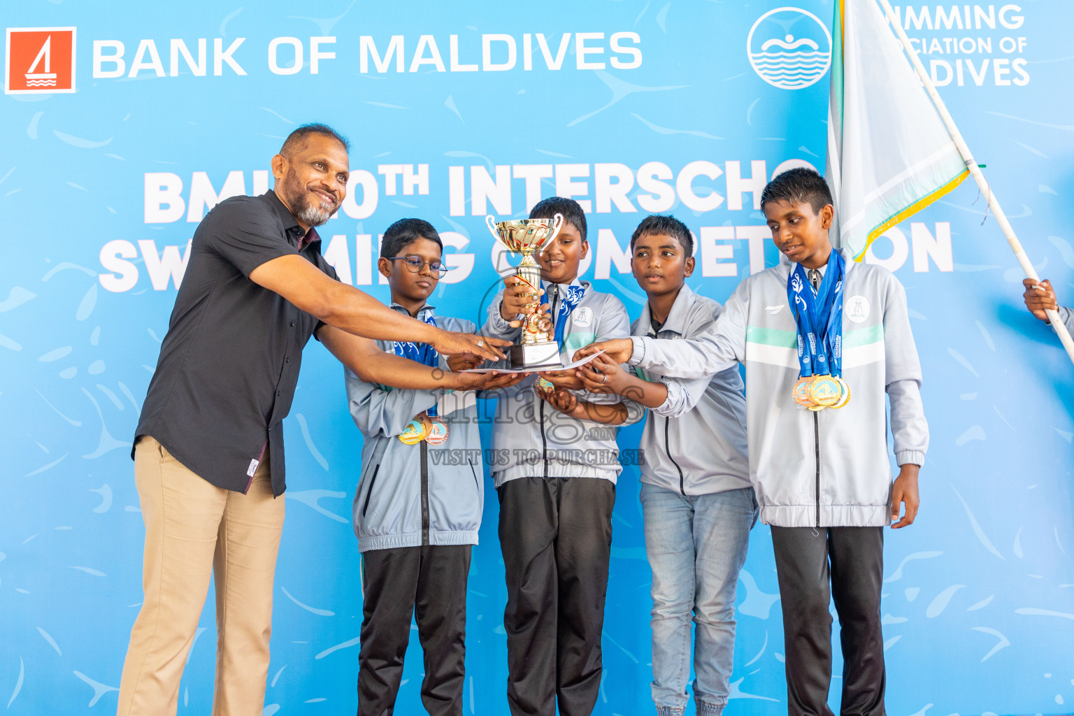 Closing ceremony of BML 20th Inter-School Swimming Competition was held in Hulhumale' Swimming Complex on Saturday, 19th October 2024. 
Photos: Ismail Thoriq