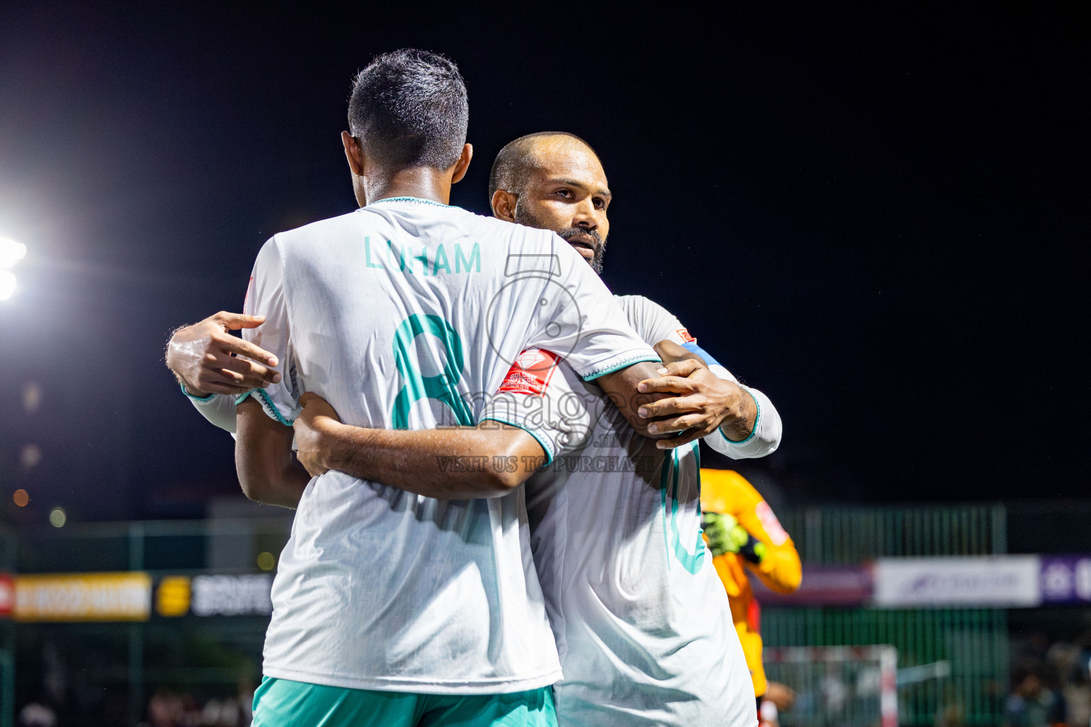 F Dharanboodhoo VS F Nilandhoo in Day 7 of Golden Futsal Challenge 2025 was held on Saturday, 11th January 2025, in Hulhumale', Maldives Photos: Nausham Waheed / images.mv