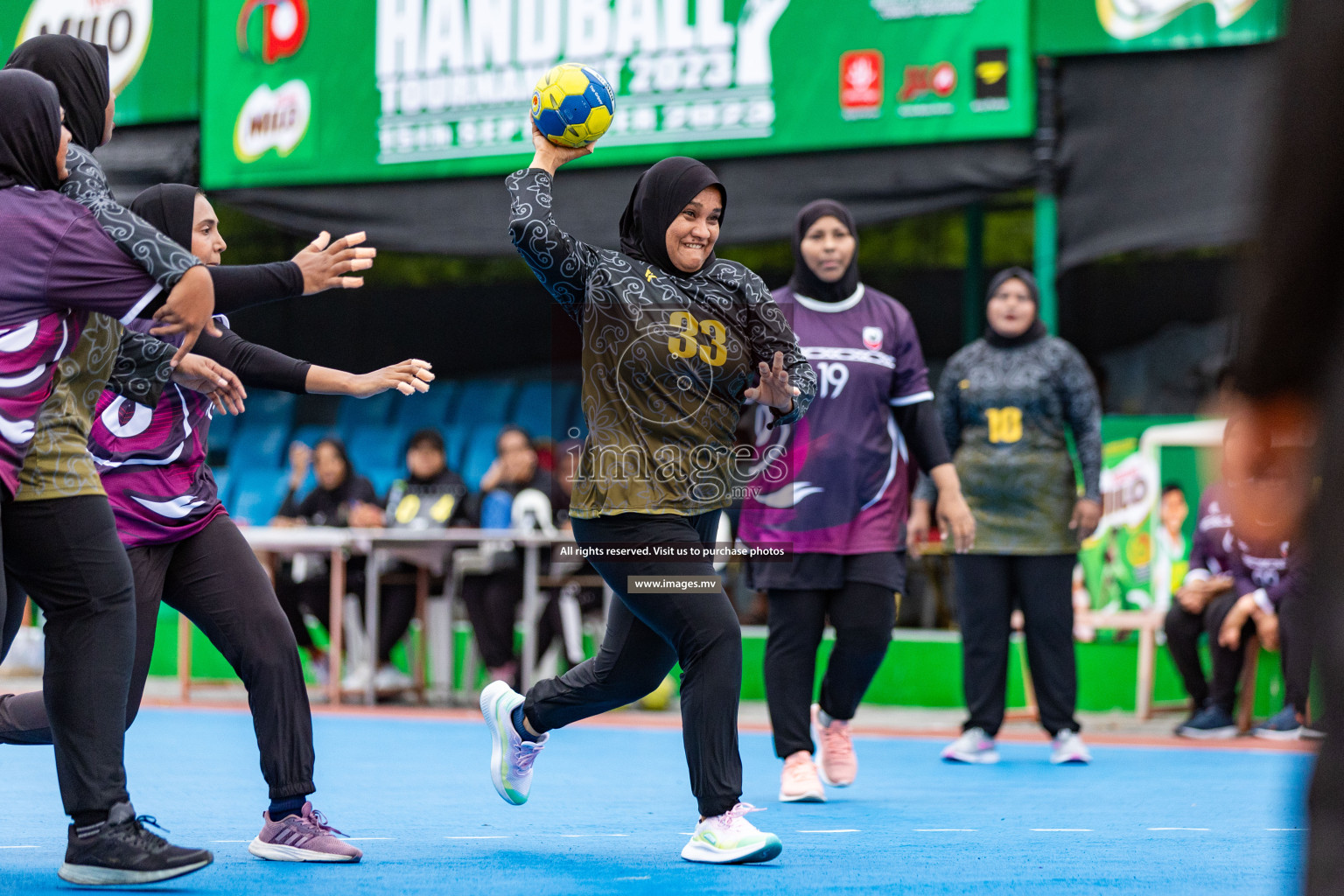 Day 3 of 7th Inter-Office/Company Handball Tournament 2023, held in Handball ground, Male', Maldives on Sunday, 18th September 2023 Photos: Nausham Waheed/ Images.mv