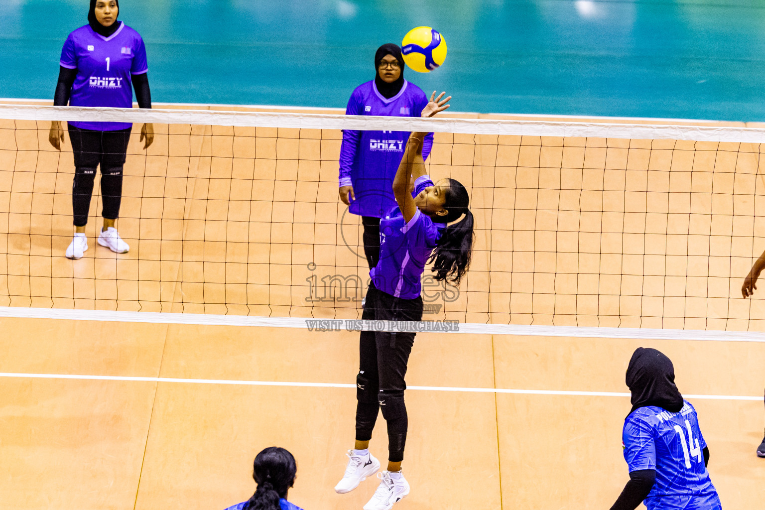 Semi Final of Women's Division of Milo VAM Cup 2024 held in Male', Maldives on Friday, 12th July 2024 at Social Center Indoor Hall Photos By: Nausham Waheed / images.mv