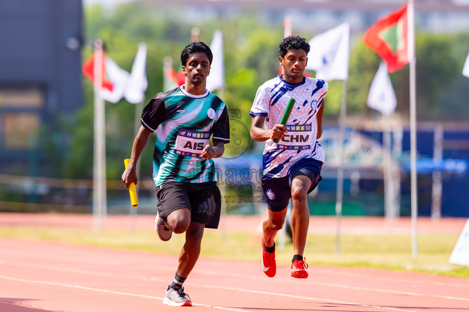 Day 6 of MWSC Interschool Athletics Championships 2024 held in Hulhumale Running Track, Hulhumale, Maldives on Thursday, 14th November 2024. Photos by: Nausham Waheed / Images.mv