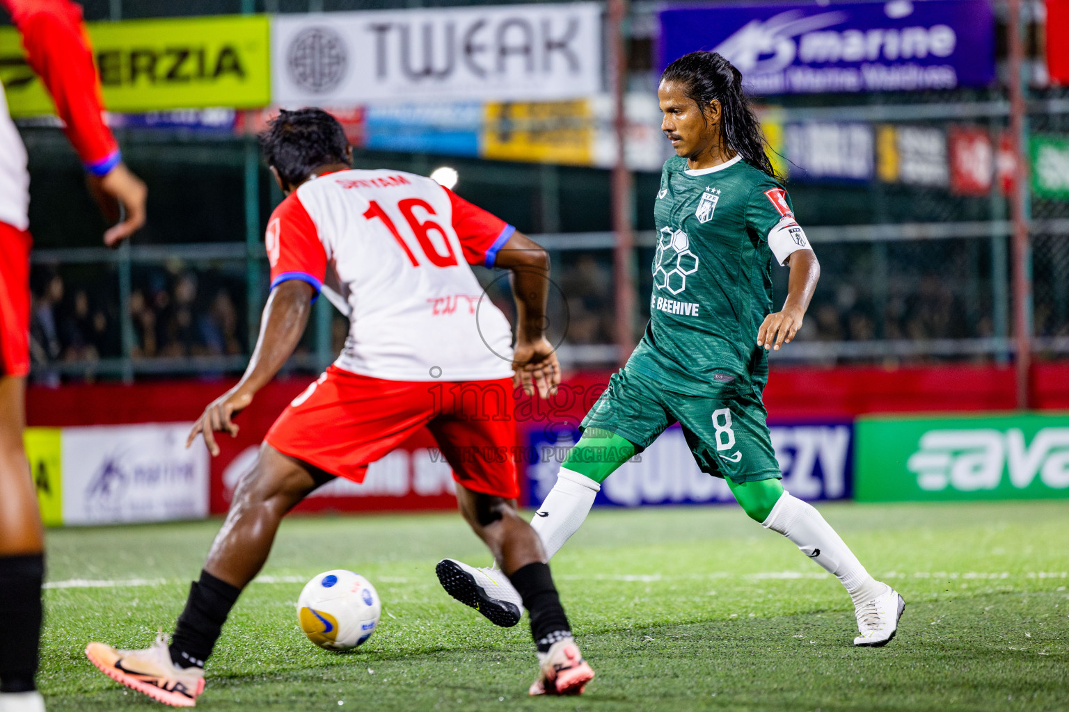 Th Thimarafushi vs Th Dhiyamigili in Day 10 of Golden Futsal Challenge 2025 was held on Tuesday, 14th January 2025, in Hulhumale', Maldives Photos: Nausham Waheed / images.mv