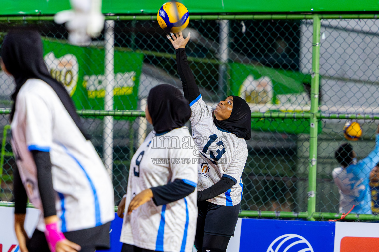Raajje Volley Club vs Club Rising Star Academy in Milo National Junior Volleyball Championship 2025 Day 4 was held on Tuesday, 25th November 2025 at Ekuveni Turf Court Male', Maldives. Photos: Nausham Waheed / images.mv