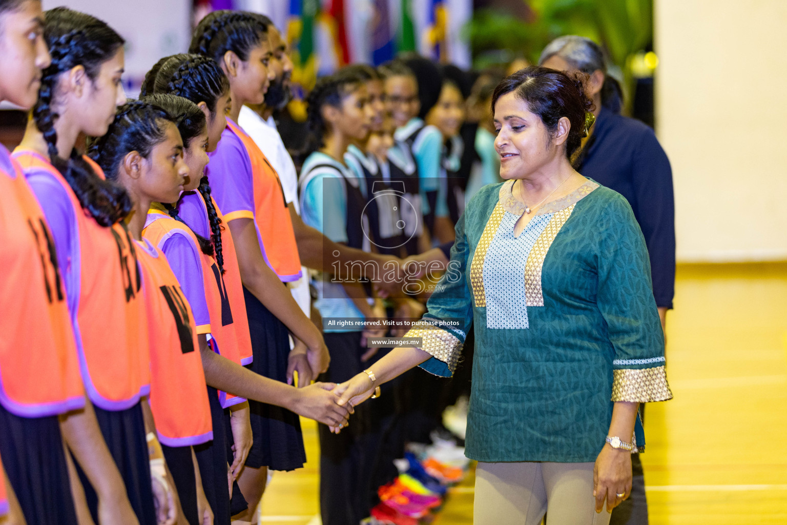 Final of 24th Interschool Netball Tournament 2023 was held in Social Center, Male', Maldives on 7th November 2023. Photos: Nausham Waheed / images.mv