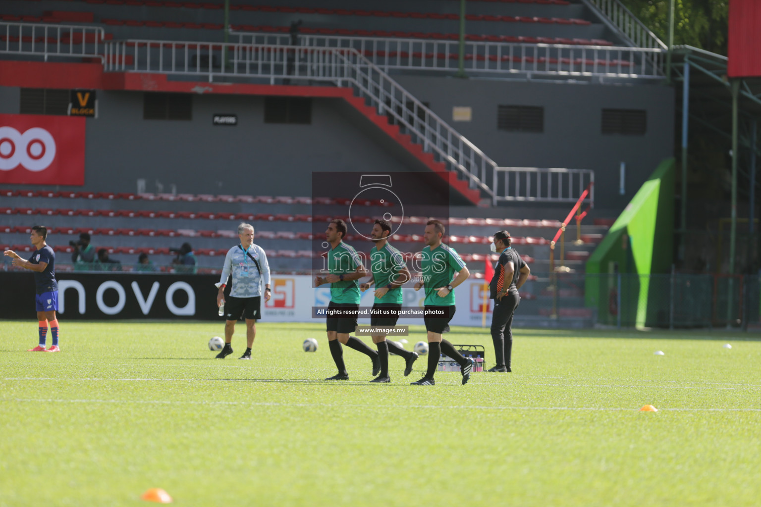 Bangladesh vs India in SAFF Championship 2021 held on 1st October 2021 in Galolhu National Stadium, Male', Maldives